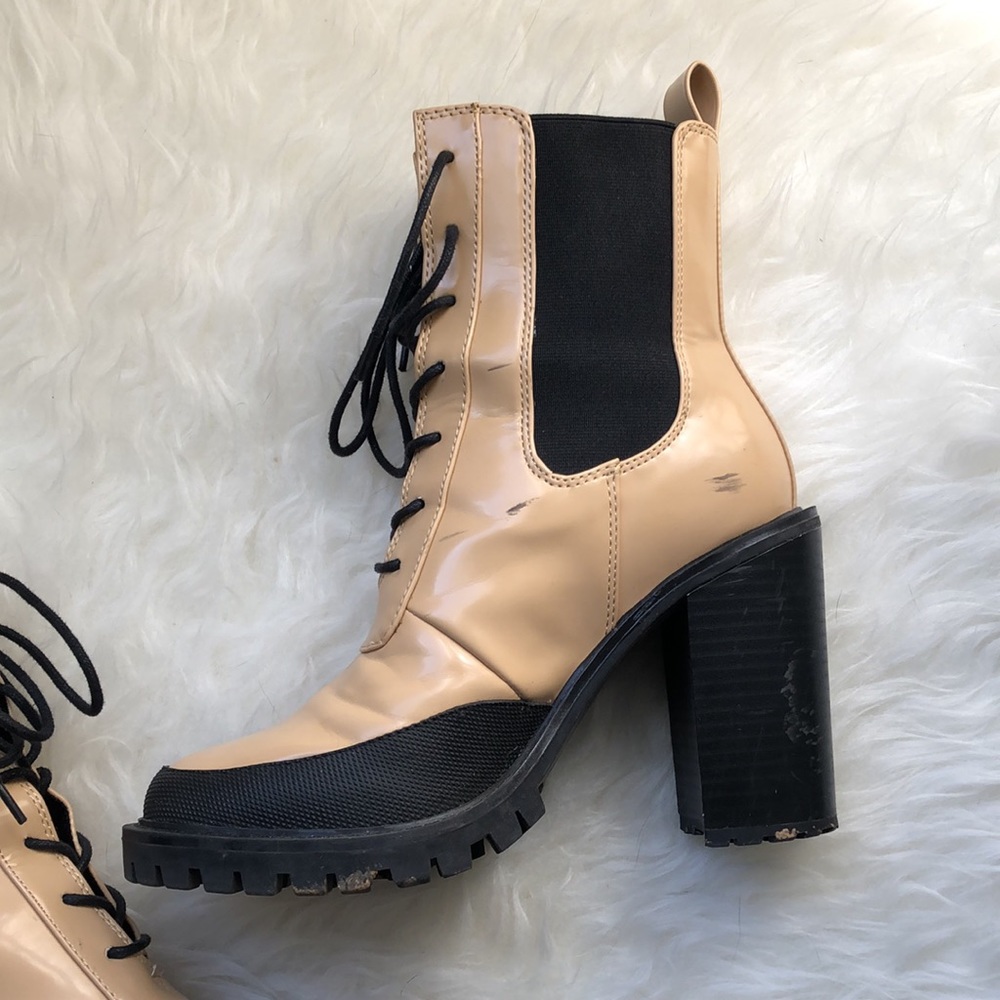 NOT • FOR • S A L E • ASOS • ELLEN Platform Lug-sole Heeled Boots - Picture 10 of 14